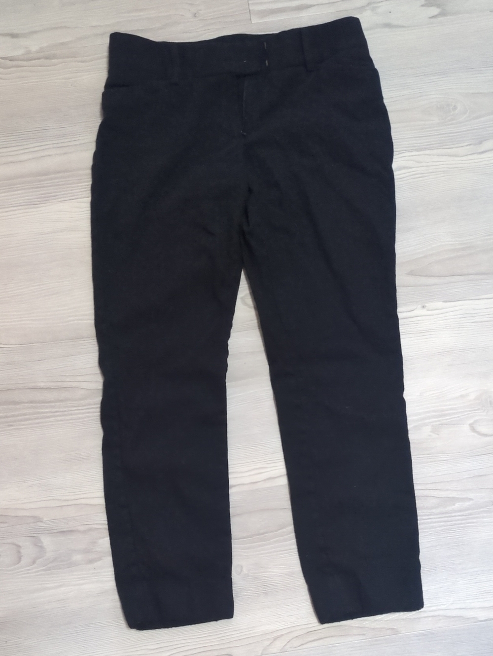 Brooks Brothers Wool Cashmere Dress Pants 2 Black Straight Leg Trousers Lucia Fi